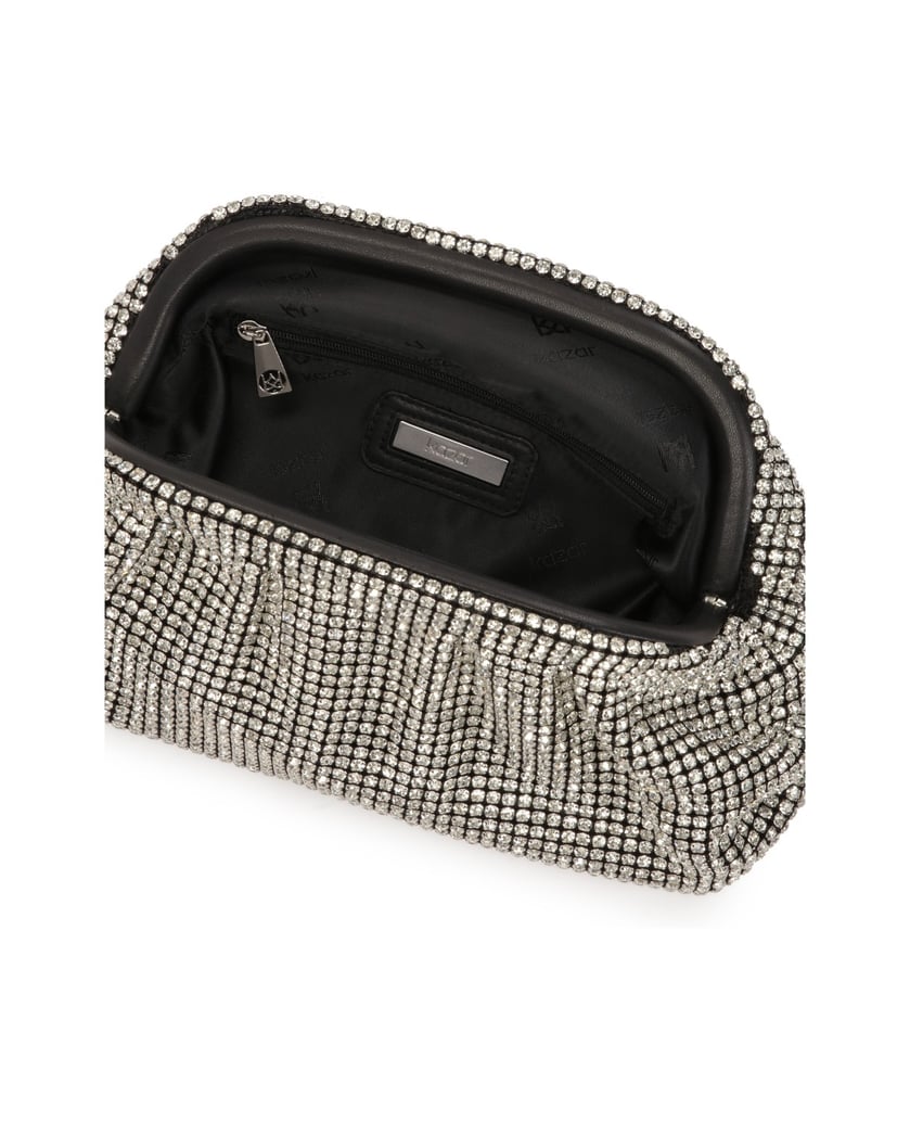 Kazar-Silver-evening-bag-with-zircons-strieborná