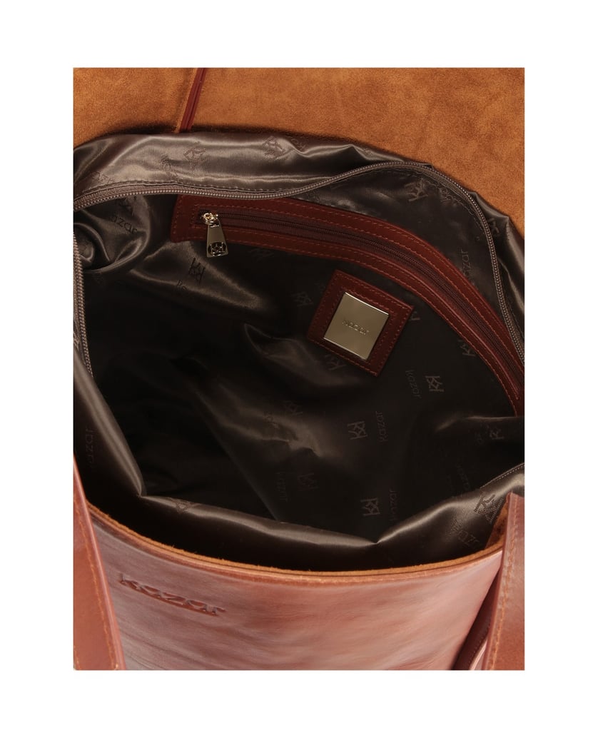 Kazar-Geräumige-Lederhandtasche-im-minimalisti-dunkelbraun