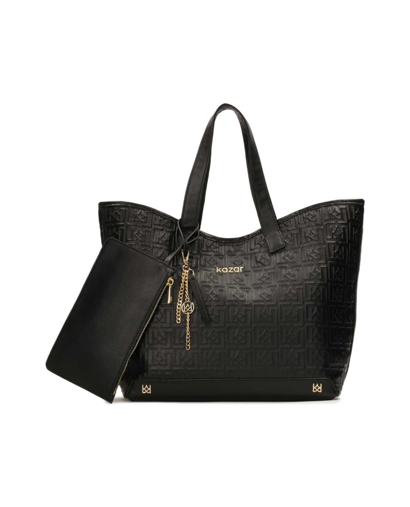 Kazar-Schwarze-Umhängetasche-mit-Etui-und-Schl-schwarz