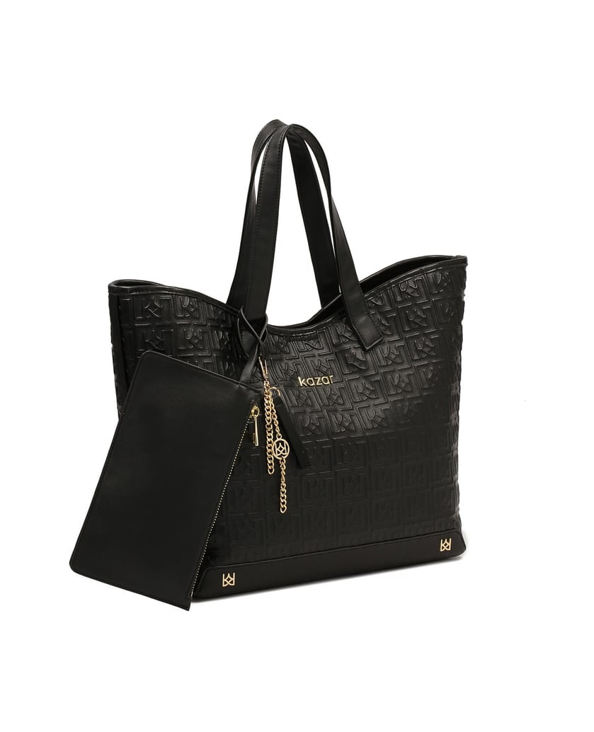 Kazar-Schwarze-Umhängetasche-mit-Etui-und-Schl-schwarz