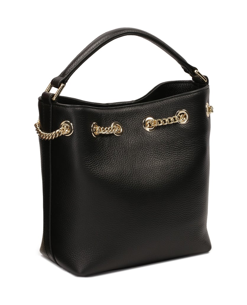 Kazar-Schwarze-Handtasche-mit-Bommel