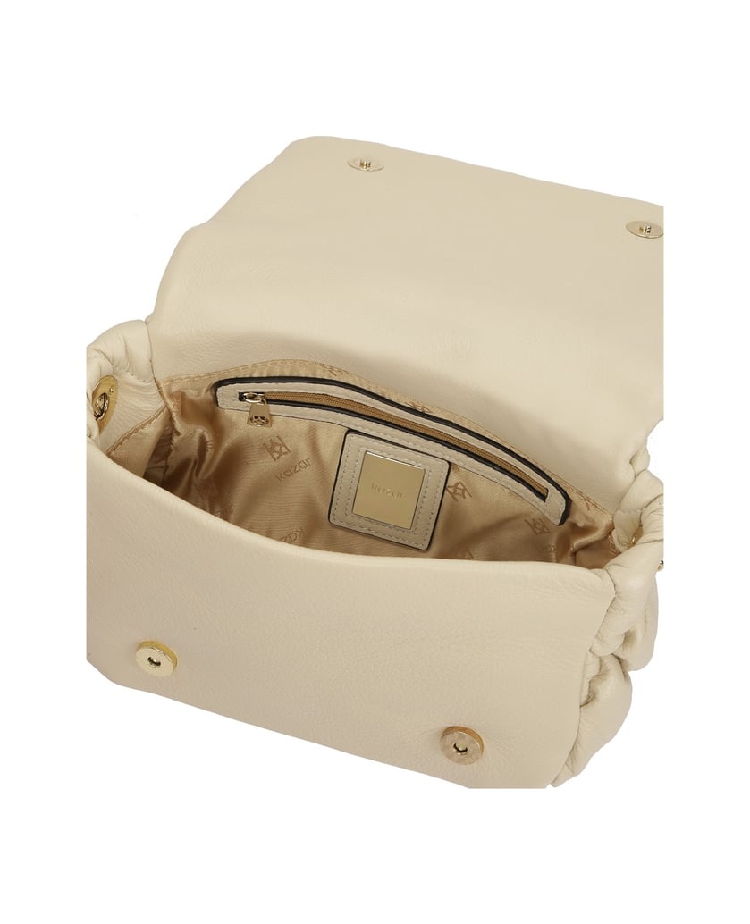 Kazar-Weiche-gesteppte-Lederhandtasche-weiss