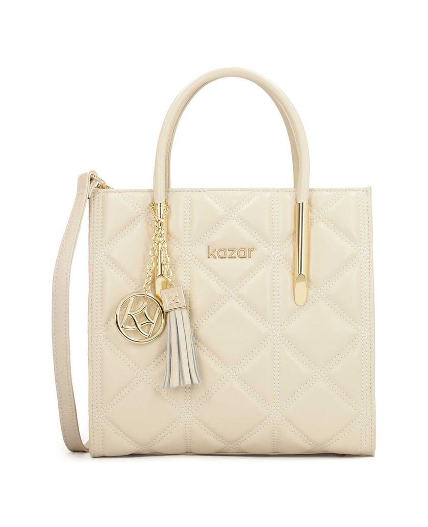 Kazar-Elegant-handbag-with-decorative-key-ring-biela