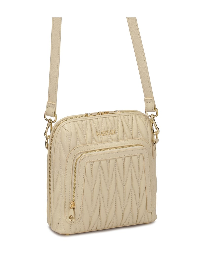Kazar-Beige-handbag-with-striking-quilting-béžová