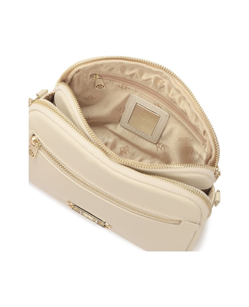 Kazar-Beige-handbag-with-a-pocket-on-the-front-béžová