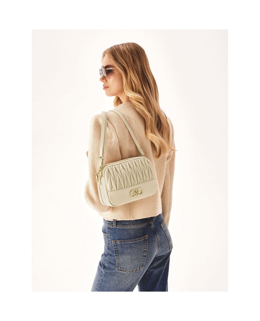 Kazar-Beige-handbag-with-striking-monogram-KAZAR-béžová
