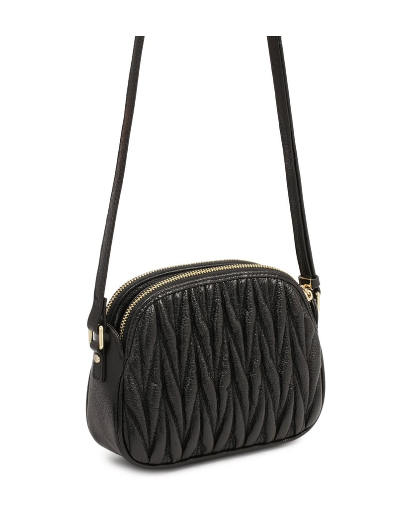 Kazar-Kleine-schwarze-Gürtelhandtasche-mit-mod