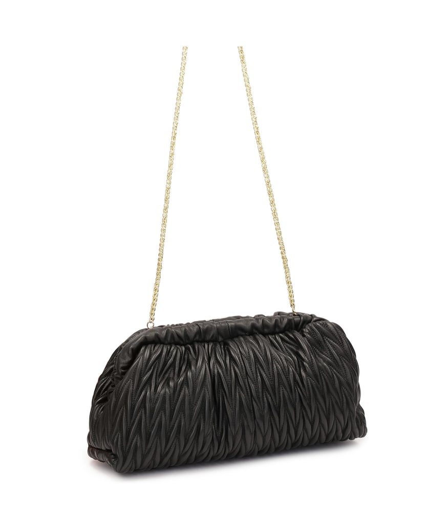 Kazar-Schwarze-Clutch-Bag-mit-Steppmuster-schwarz