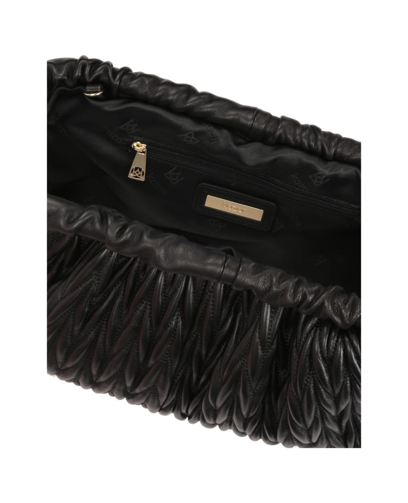 Kazar-Schwarze-Clutch-Bag-mit-Steppmuster-schwarz