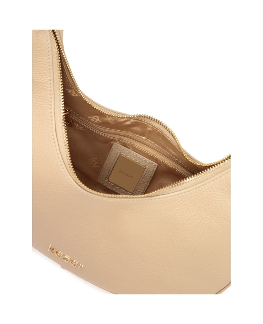 Kazar-Beigefarbene-Lederhandtasche-mit-einer-e-beige