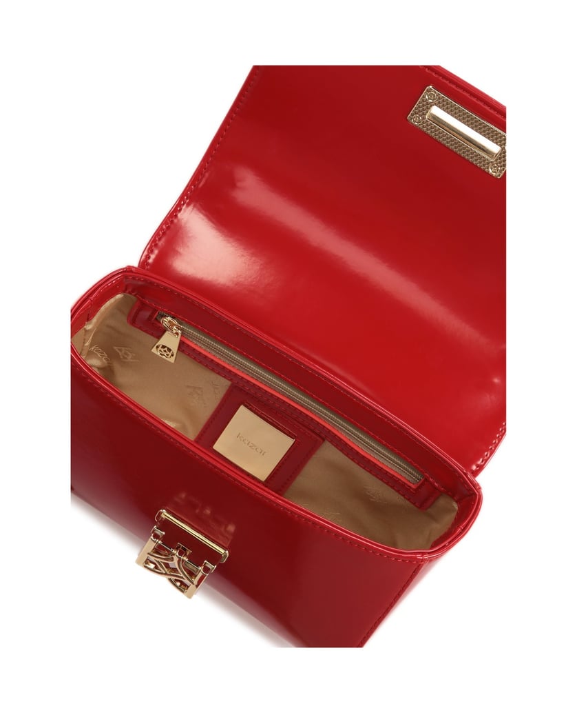 Kazar-Rote-kleine-Handtasche-mit-Schulterrieme-rot