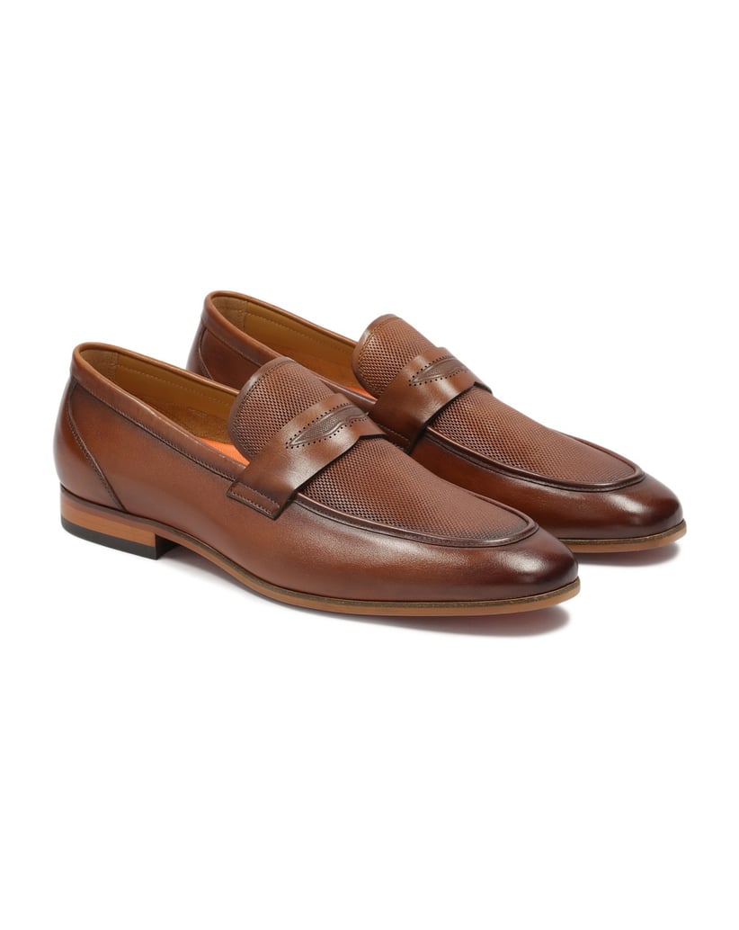 Kazar-Brown-loafers-decorated-with-leather-embossing-hnědá