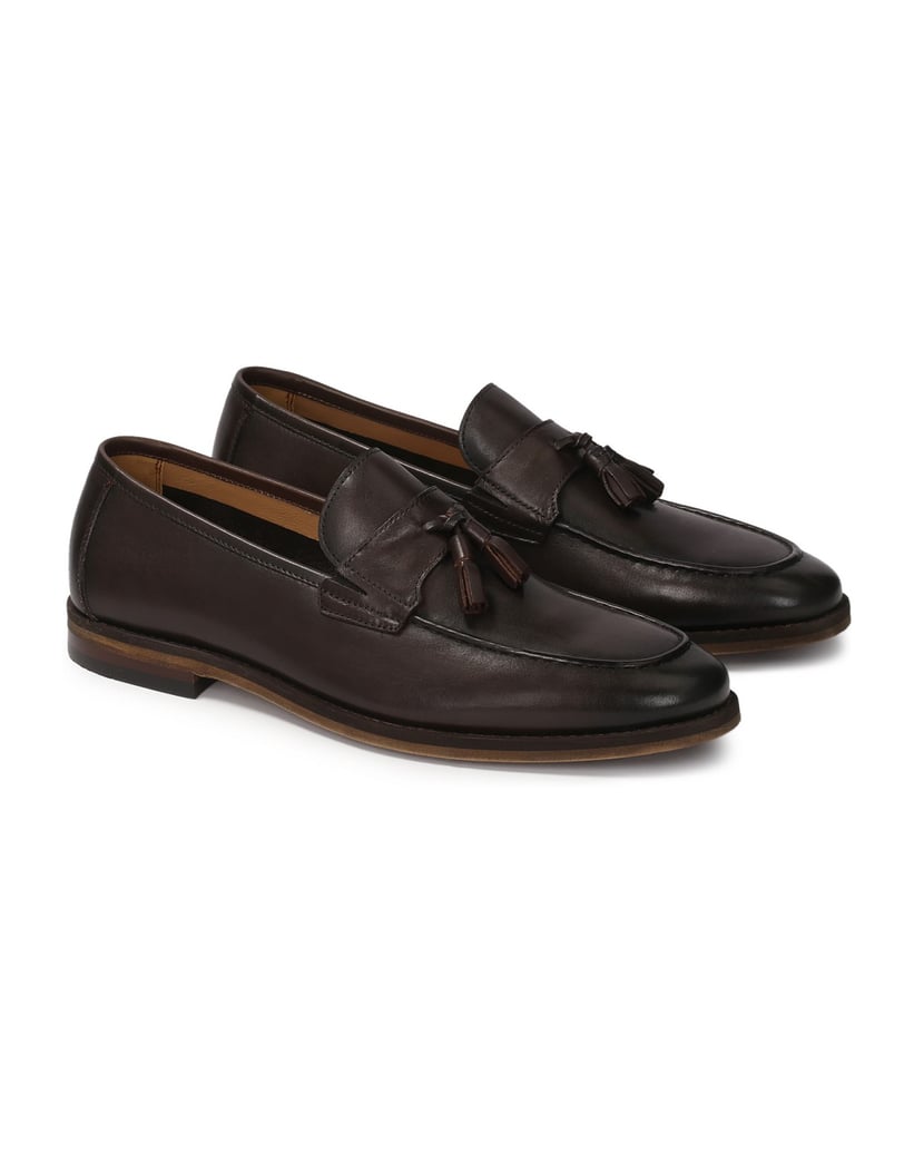 Kazar-Brown-leather-loafers-with-tassels-tmavě-hnědá