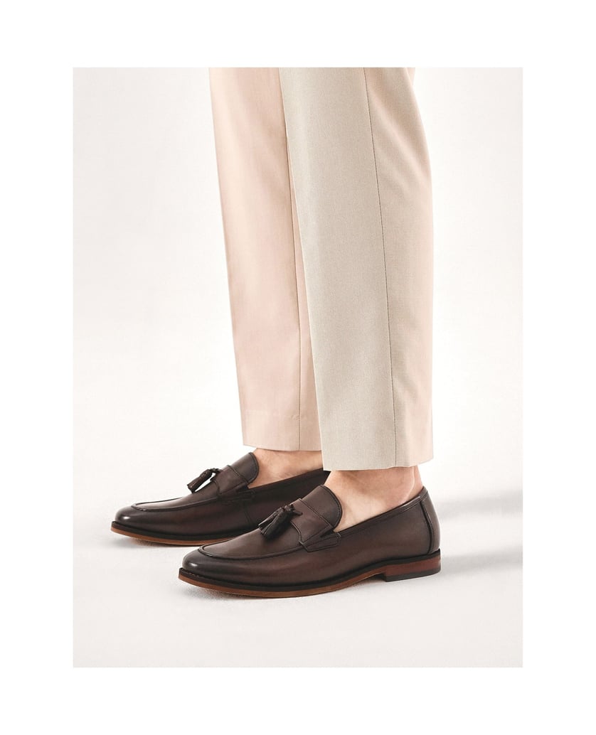 Kazar-Brown-leather-loafers-with-tassels-tmavě-hnědá