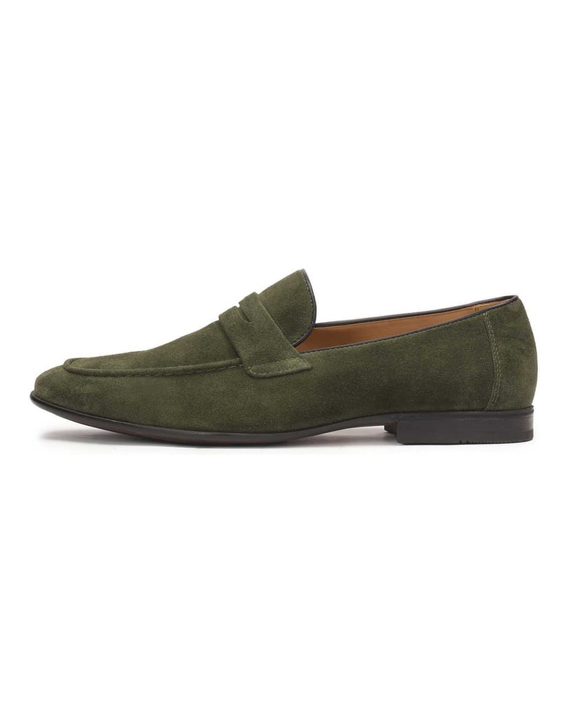 Kazar-Wildleder-Slipper-in-khaki-Farbe-oliv