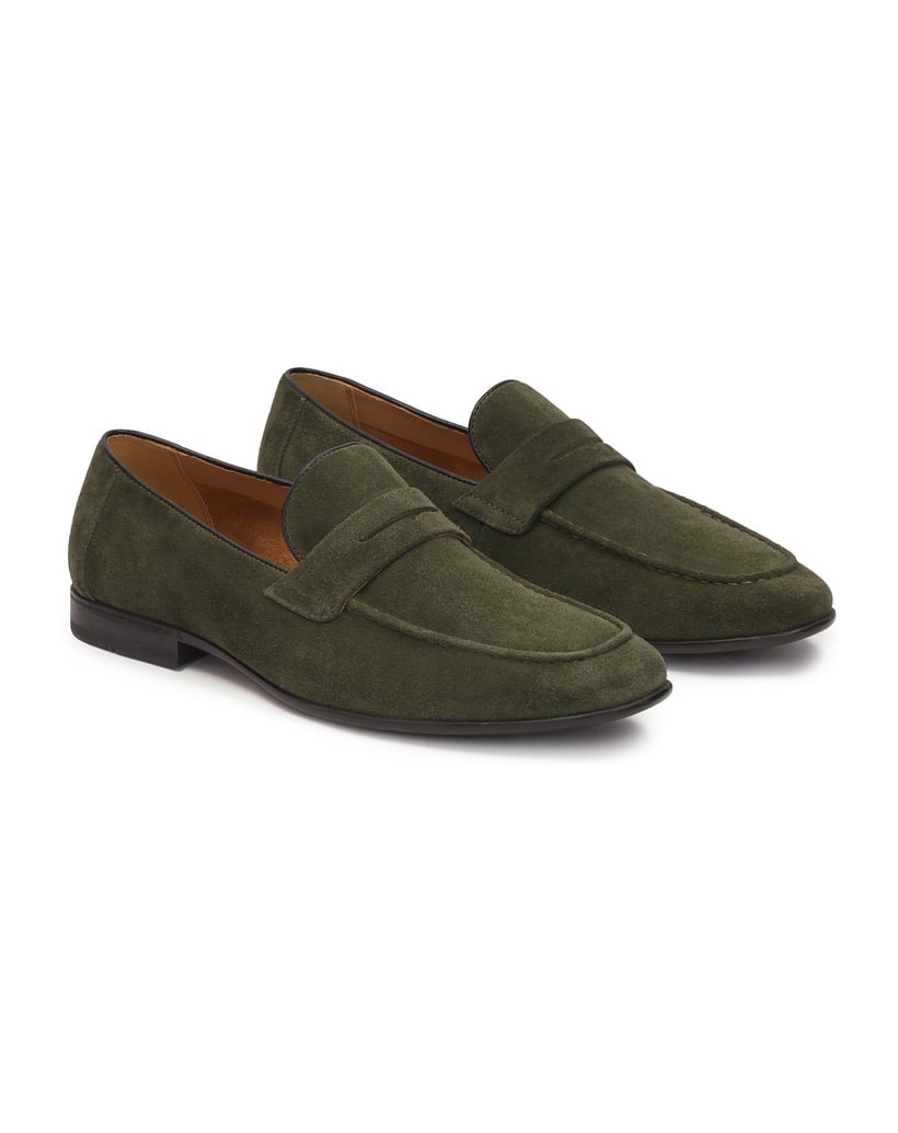 Kazar-Wildleder-Slipper-in-khaki-Farbe-oliv
