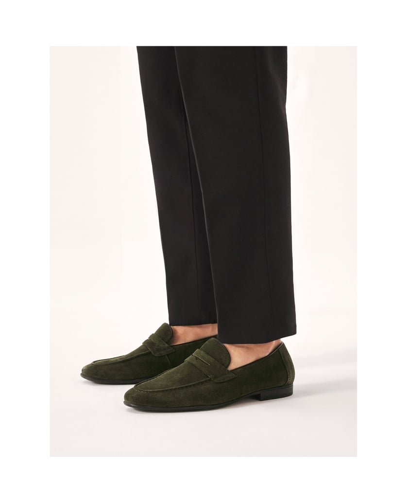 Kazar-Wildleder-Slipper-in-khaki-Farbe-oliv