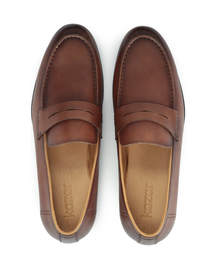 Kazar-Herren-Leder-Slipper-braun