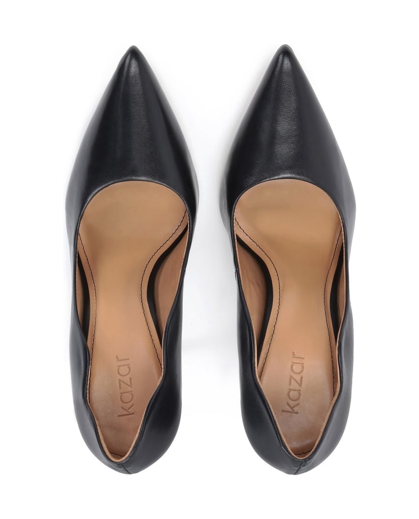 Kazar-Schwarze-hohe-Pumps-mit-gewelltem-Schaft-schwarz