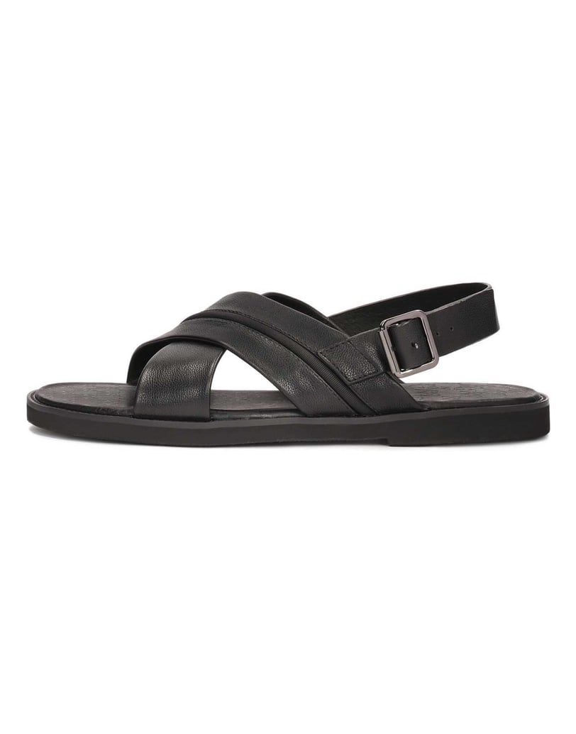Kazar-Schwarze-Ledersandalen-mit-Schnalle-schwarz