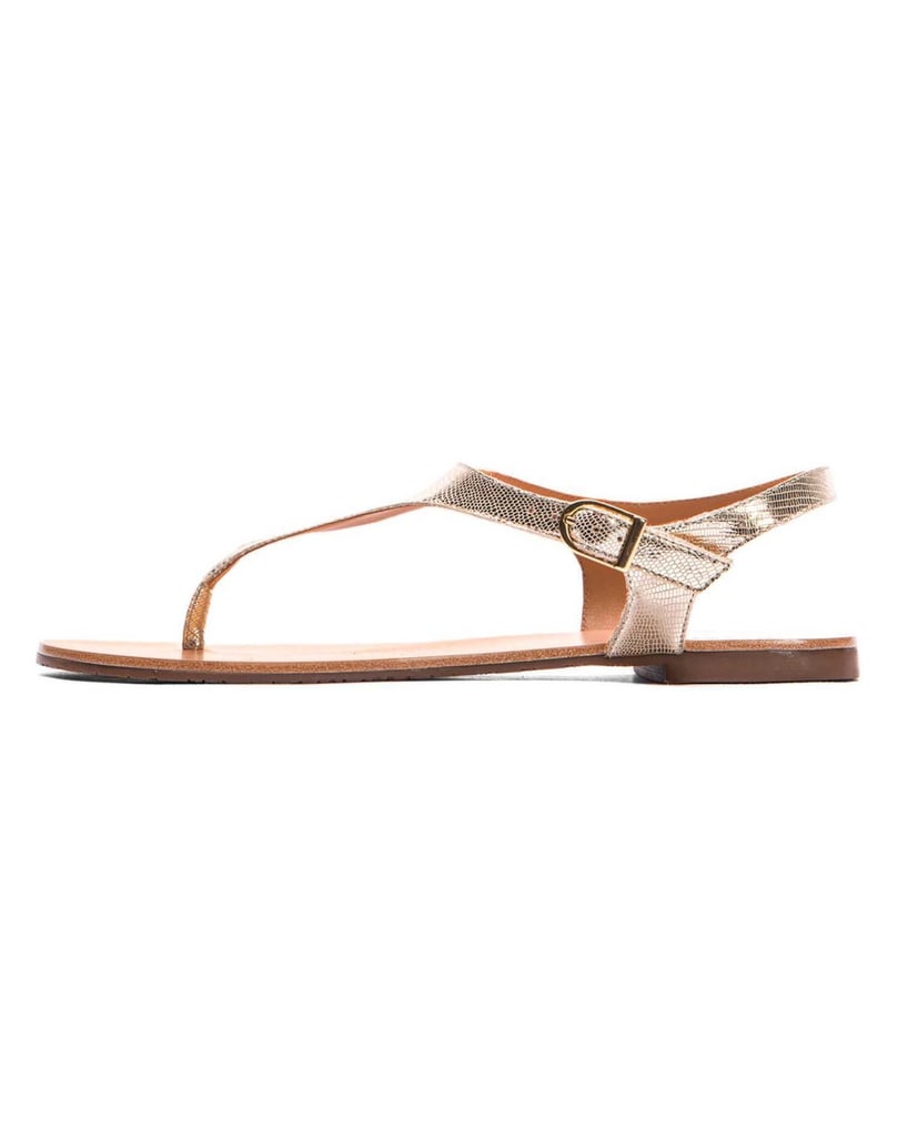 Kazar-Golden-sandals-made-of-embossed-leather-zlatá