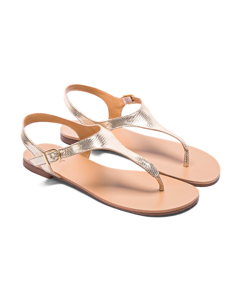 Kazar-Golden-sandals-made-of-embossed-leather-zlatá