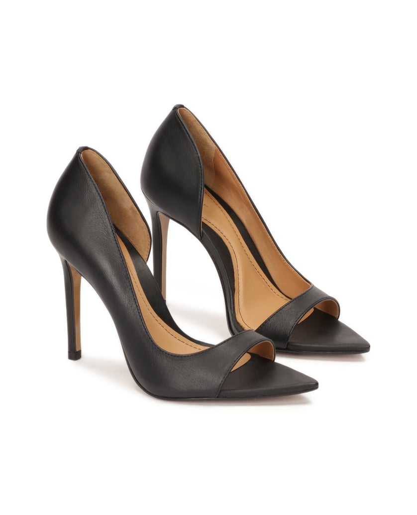 Kazar-Schwarze-Peep-Toe-Pumps-mit-spitzer-Nase-schwarz
