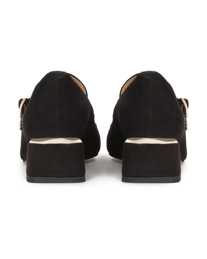 Kazar-Suede-pumps-with-a-strap-on-the-instep-čierna