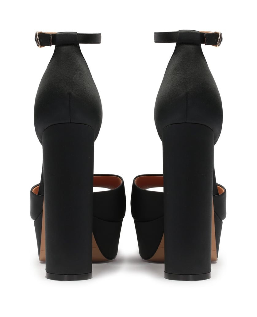 Kazar-Black-fabric-sandals-with-chunky-platform-and-heel-čierna