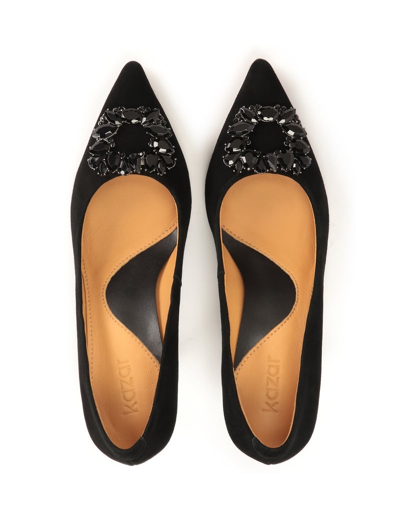 Kazar-Wildlederpumps-mit-niedrigem-Absatz-schwarz