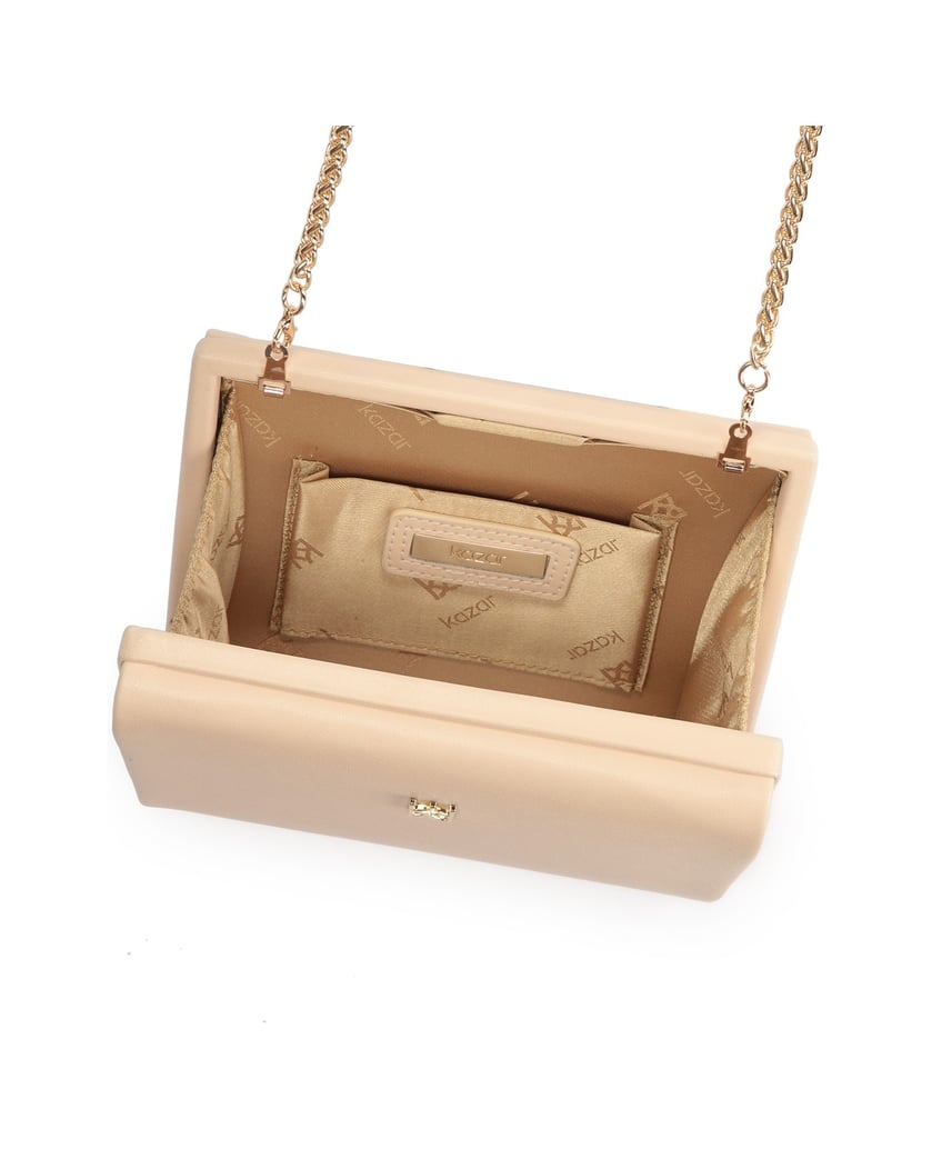 Kazar-Kleine-steife-Tasche-mit-einer-Kette-übe