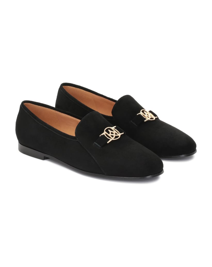 Kazar-Ladies-black-soft-suede-flat-shoes-čierna