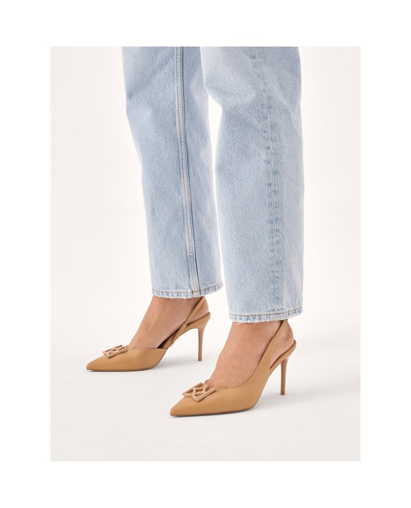 Kazar-Lederpumps-mit-offenem-Absatz-beige