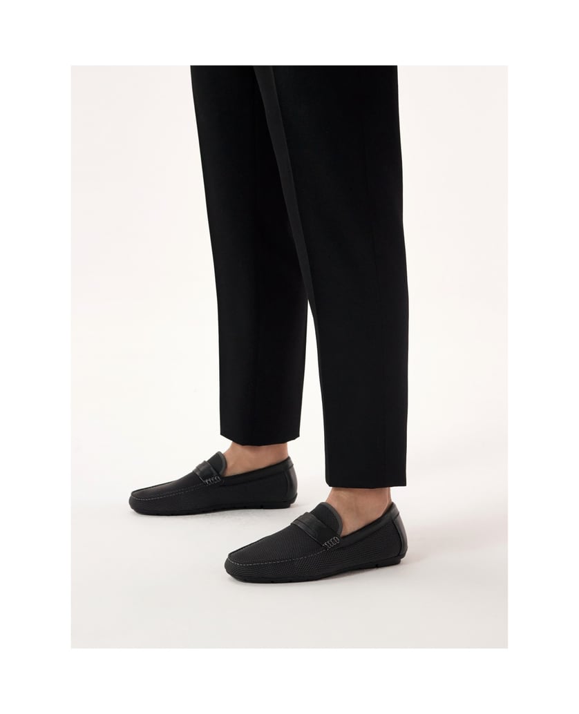 Kazar-Herrenmokassins-aus-gebundenen-Materiali-schwarz