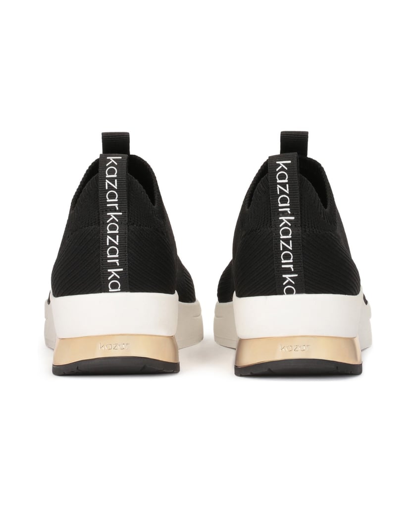 Kazar-Black-sneakers-with-elastic-slip-on-upper-čierna