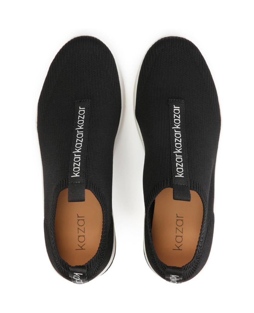 Kazar-Black-sneakers-with-elastic-slip-on-upper-čierna