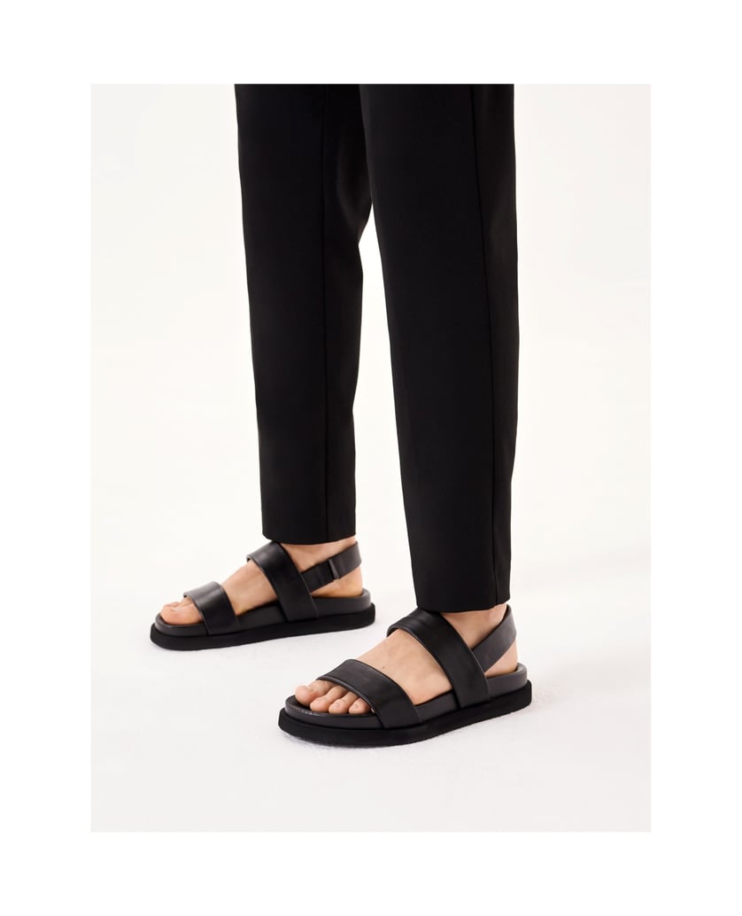 Kazar-Schwarze-Ledersandalen-mit-elastischem-R-schwarz