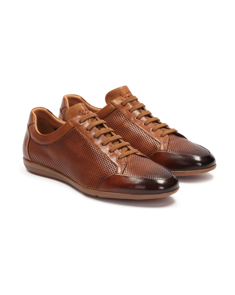 Kazar-Mens-suede-casual-shoes-with-a-layered-upper-hnedá