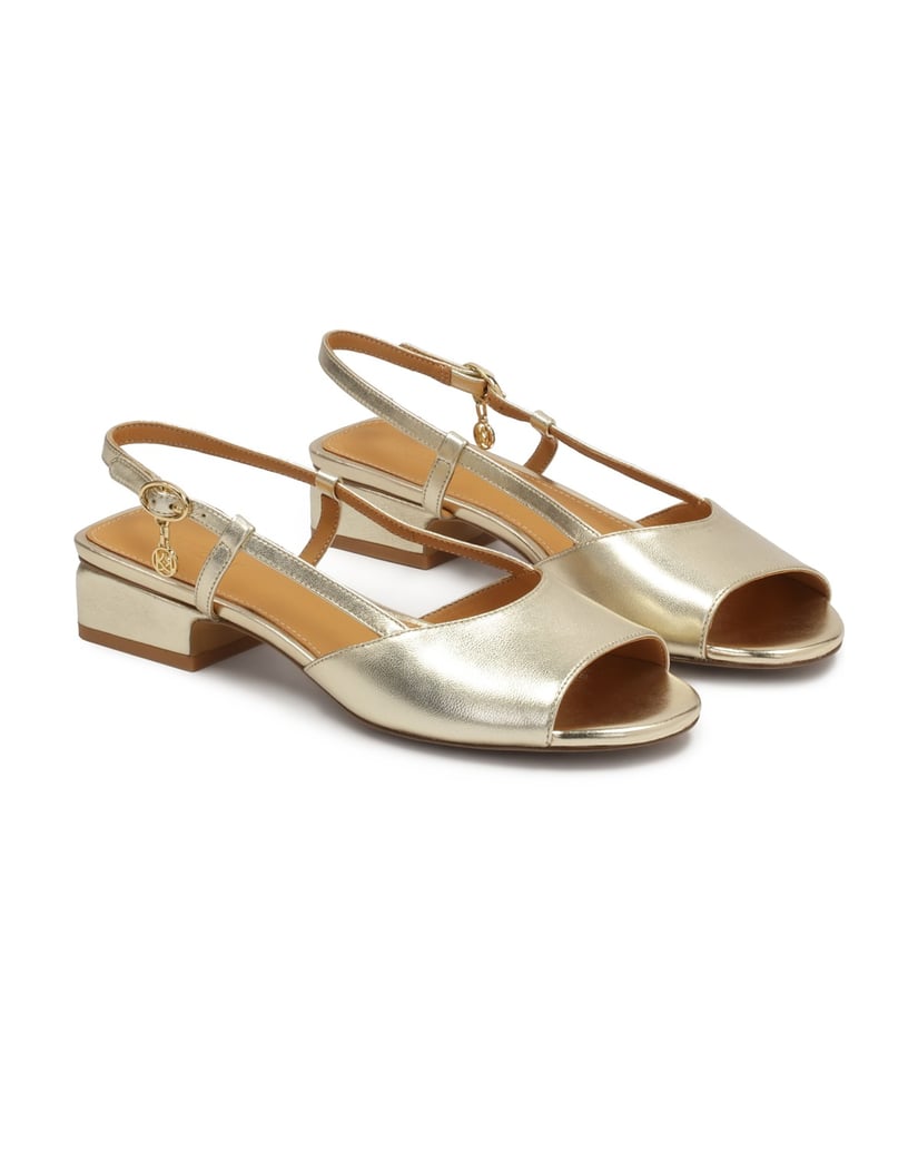 Kazar-Elegante-goldene-Sandalen-mit-Fersenriem-gold