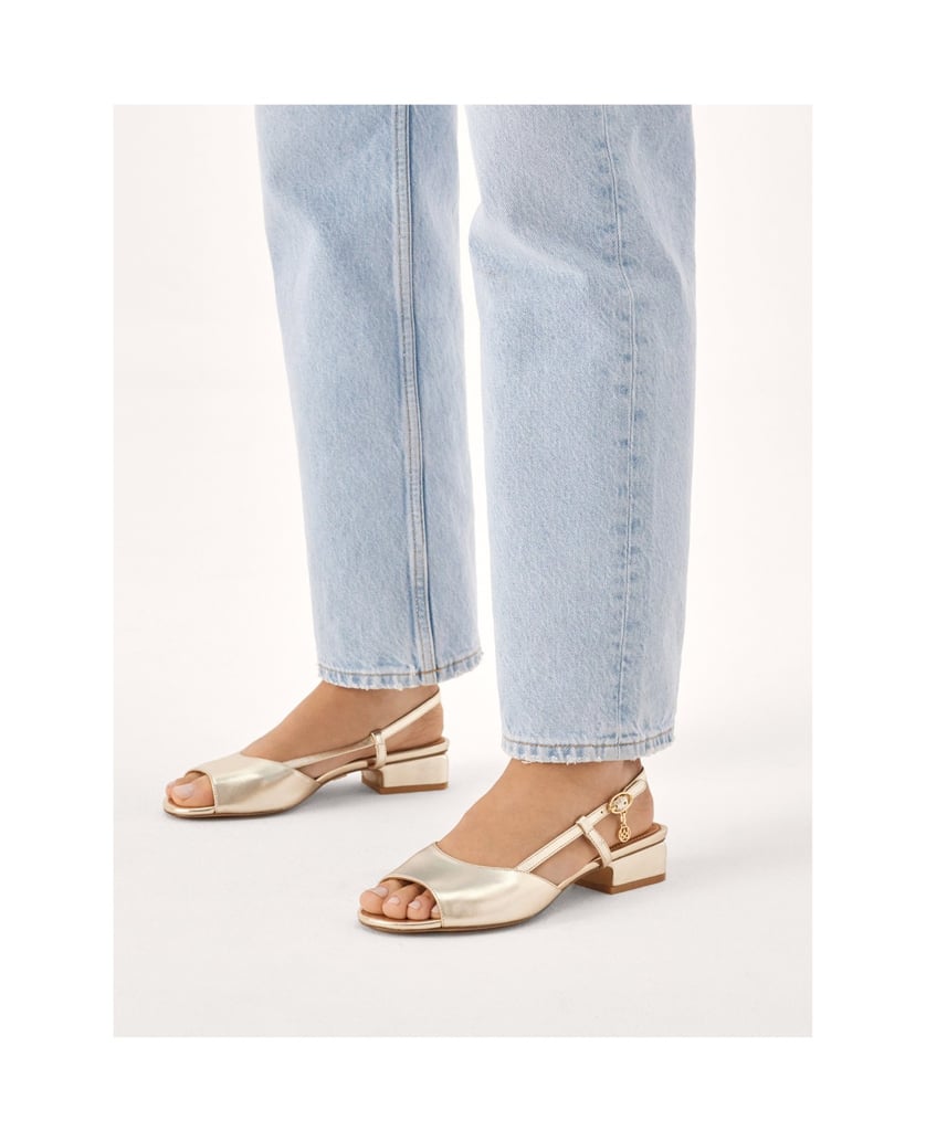 Kazar-Elegante-goldene-Sandalen-mit-Fersenriem-gold