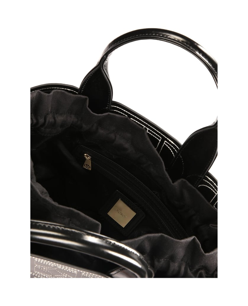 Kazar-Schwarze-Tasche-aus-lasergeschnittenem-L