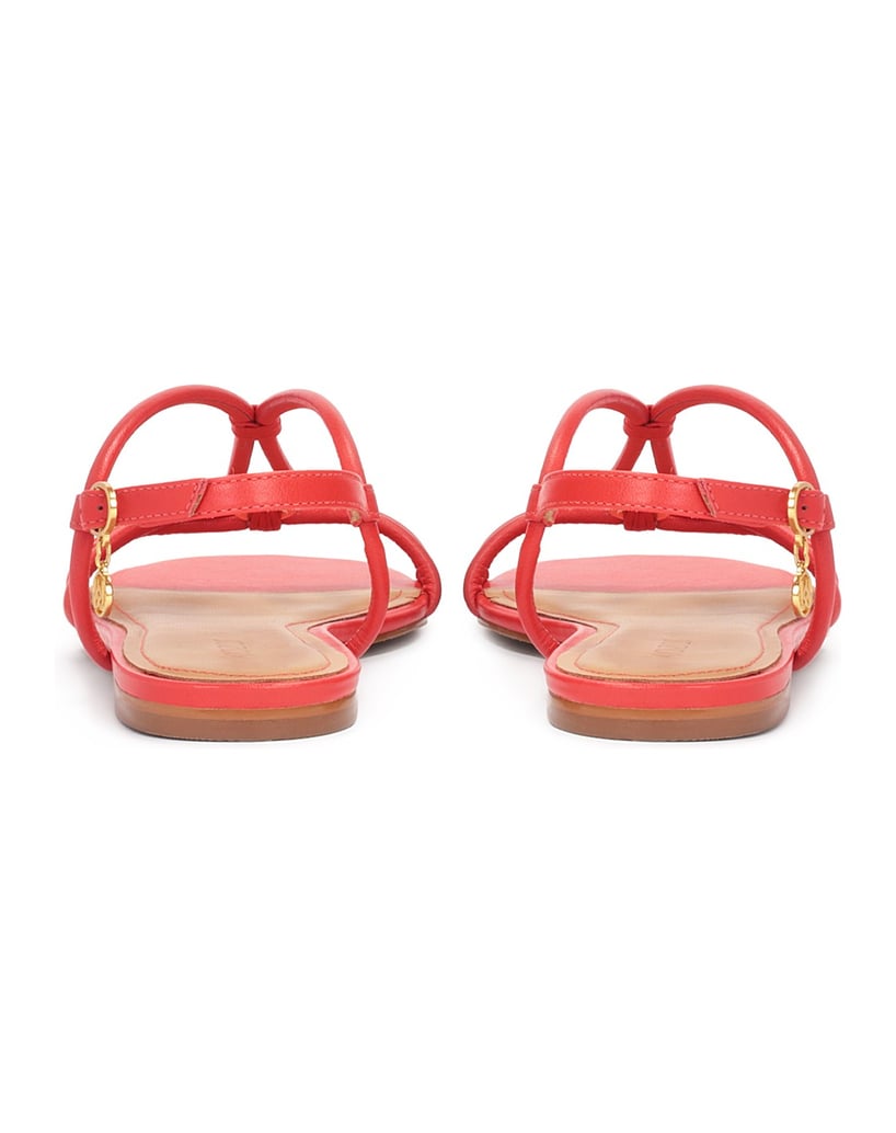 Kazar-Rote-Sandalen-auf-flacher-Sohle-mit-Über-rot