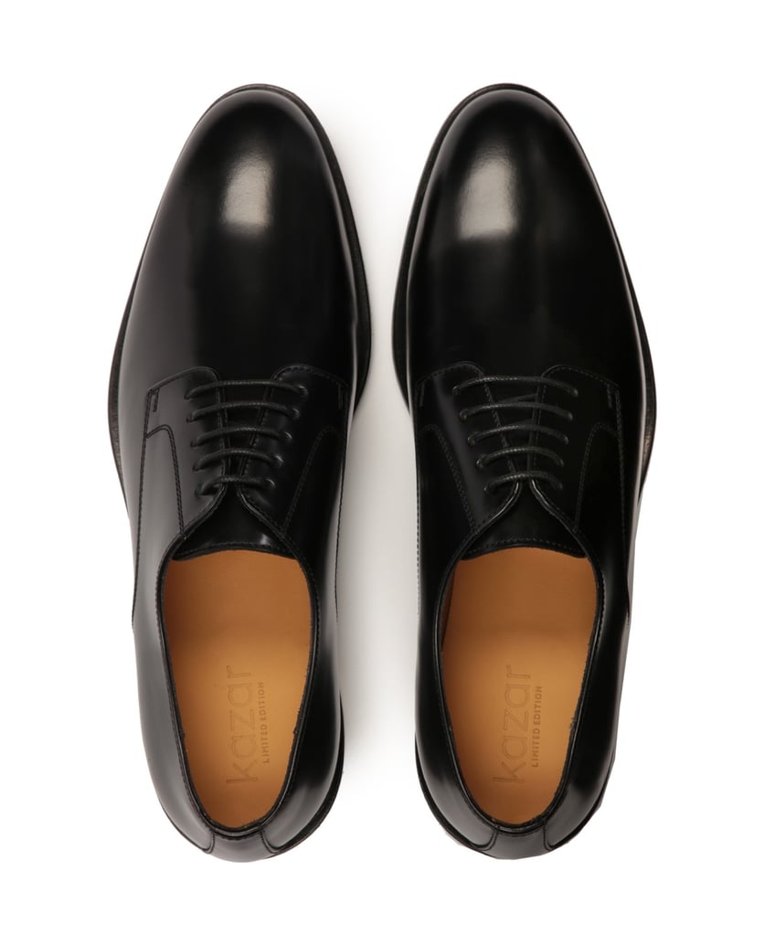 Kazar-Elegante-schwarze-Derby-Schuhe-für-Herre-schwarz