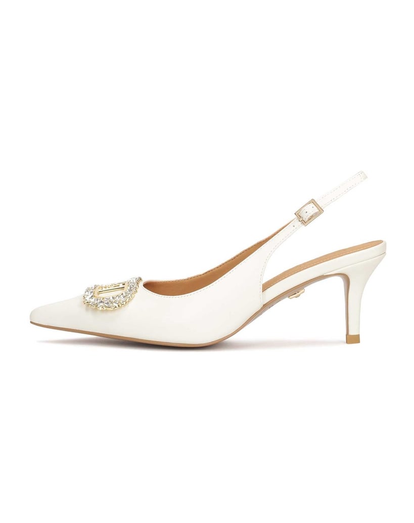 Kazar-Niedrige-Stiletto-Pumps-zur-Hochzeit-mit-weiss
