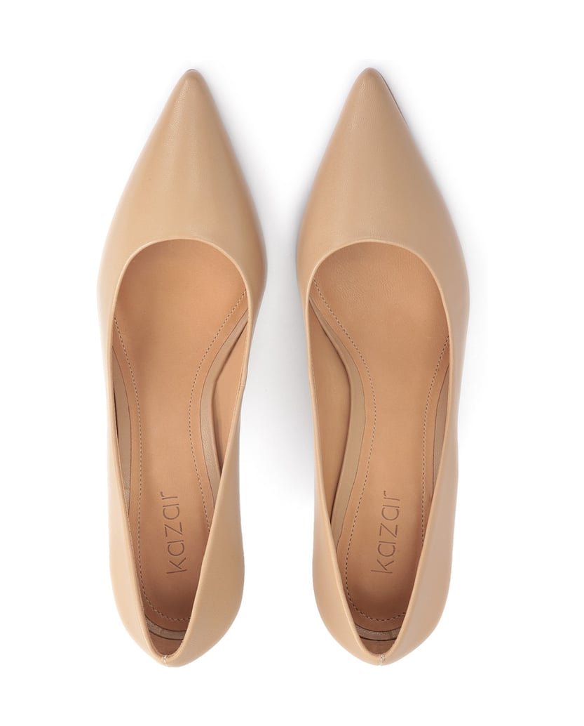 Kazar-Light-brown-leather-pumps-on-a-sleek-heel-ťavia