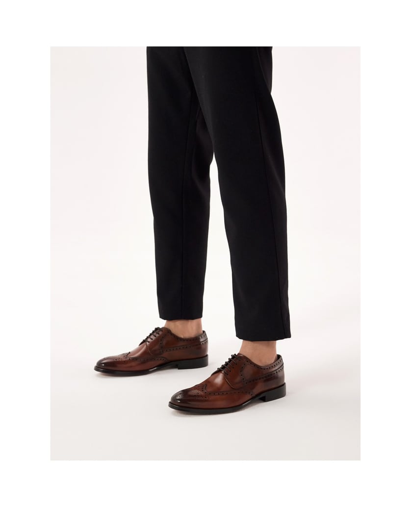 Kazar-Klassische-braune-Brogues-mit-Rosettenve-braun