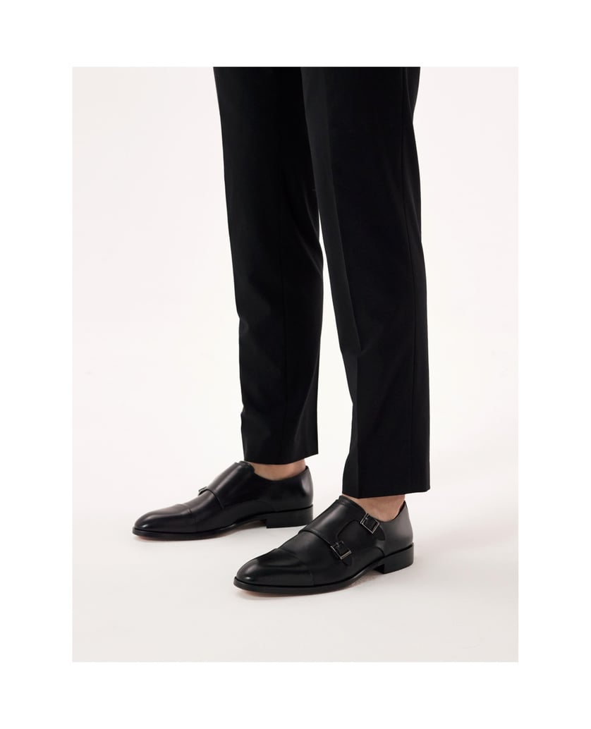 Kazar-Schwarze-lässige-Herren-Monk-Schuhe-aus-schwarz