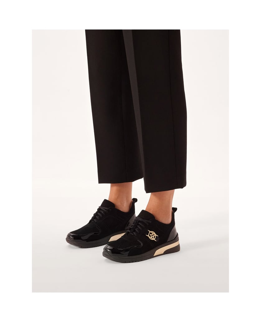 Kazar-Turnschuhe-aus-kombinierten-Materialien-schwarz