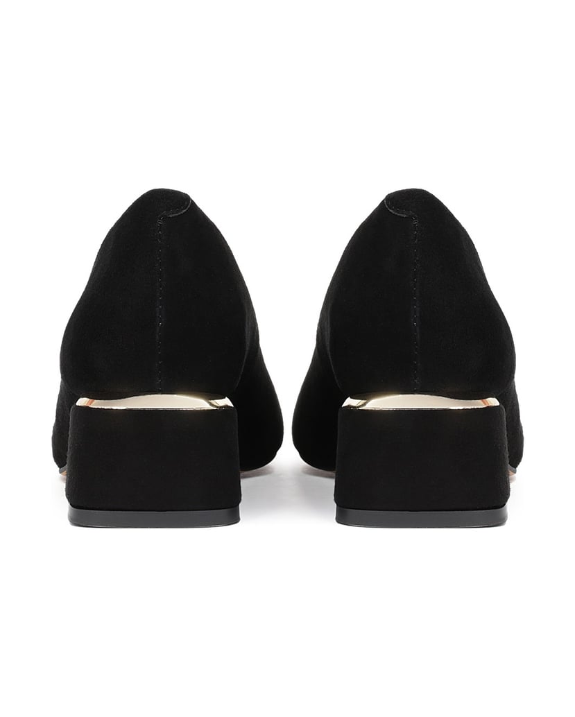 Kazar-Schwarze-Wildlederpumps-mit-modischem-Ab-schwarz