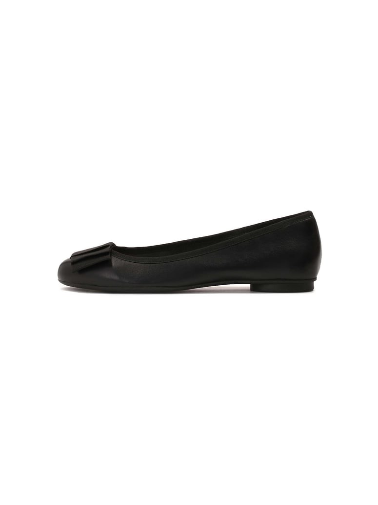 Kazar-Schwarze-Damen-Ballerinas-mit-Textilschl